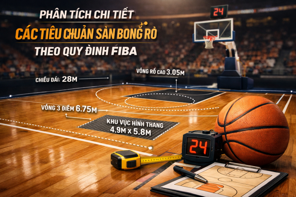 Tiêu Chuẩn Sân Bóng Rổ FIBA