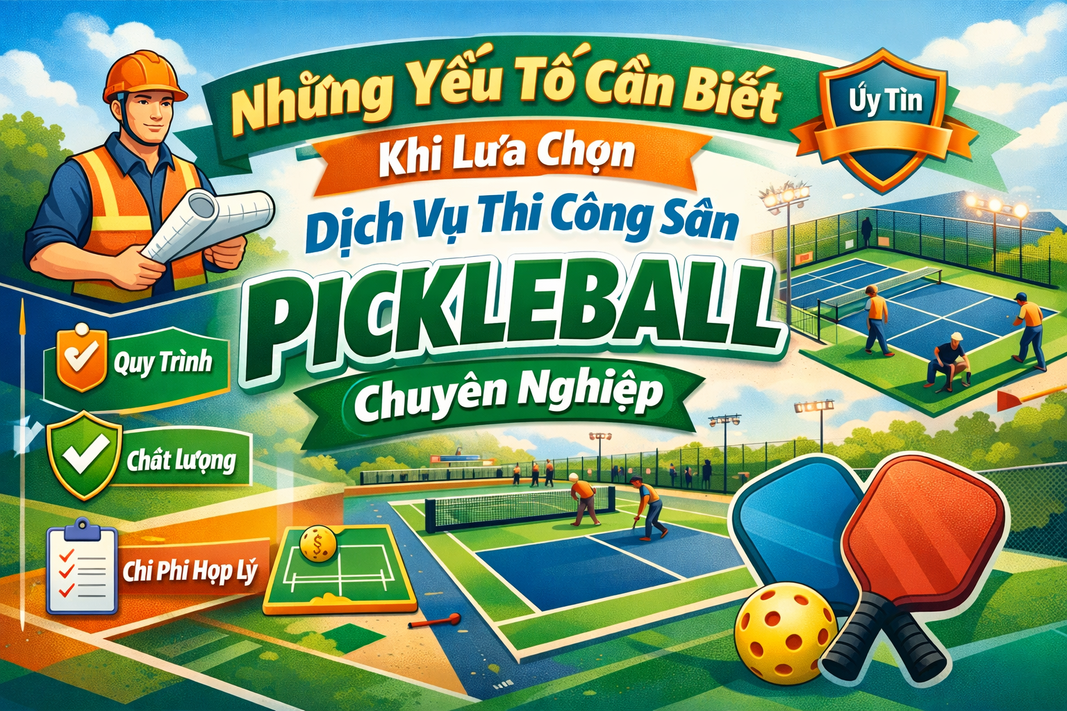 công ty thi công sân pickleball