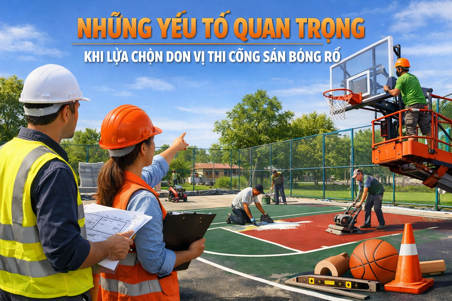 Những Yếu Tố Quan Trọng Khi Lựa Chọn Đơn Vị Thi Công Sân Bóng Rổ