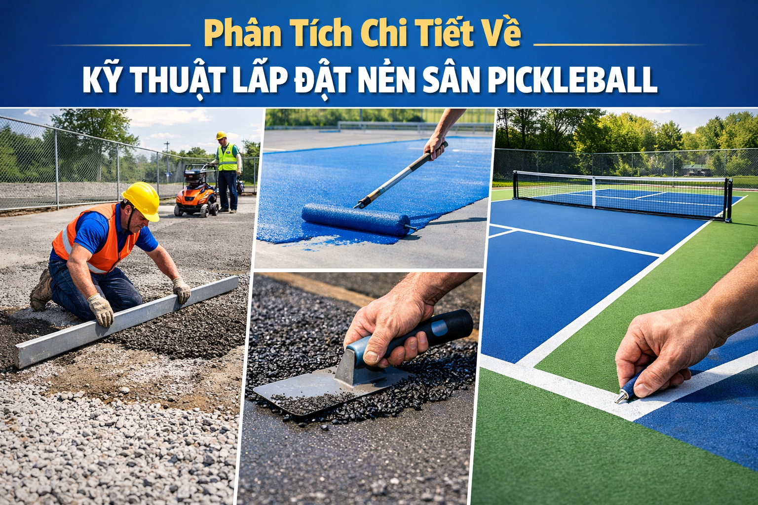 Kết Cấu Nền Sân Pickleball