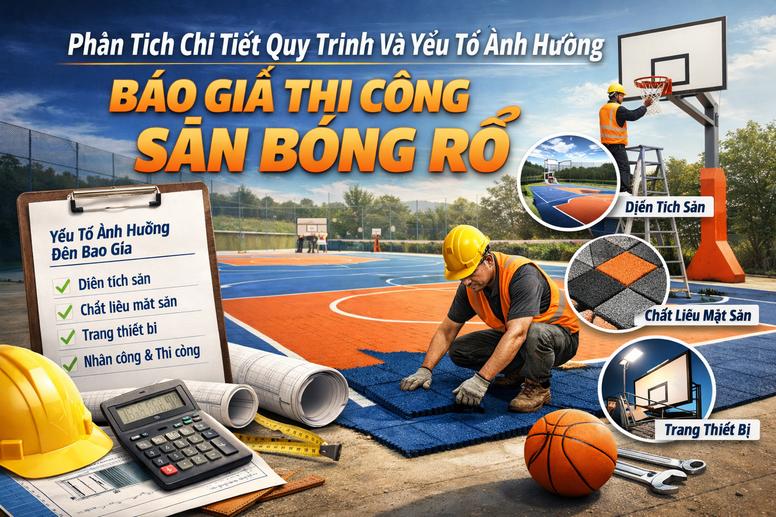  Báo Giá Thi Công Sân Bóng Rổ