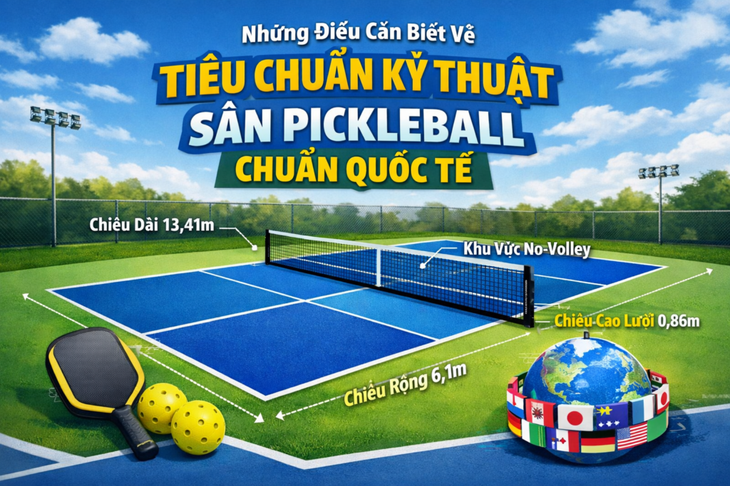 Yêu Cầu Kỹ Thuật Sân Pickleball