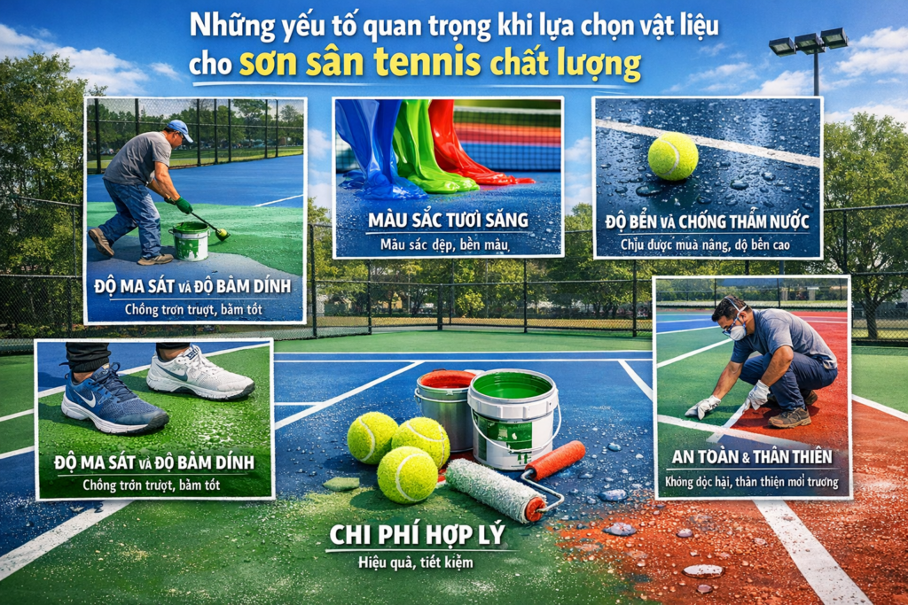Sơn sân tennis