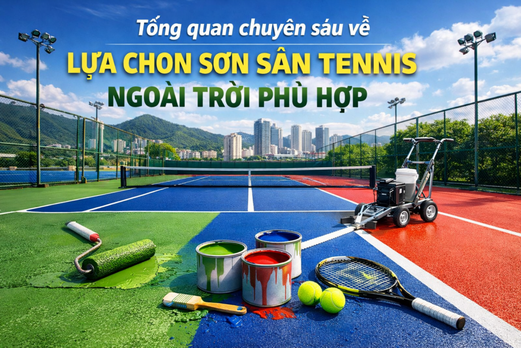 Sơn sân tennis ngoài trời