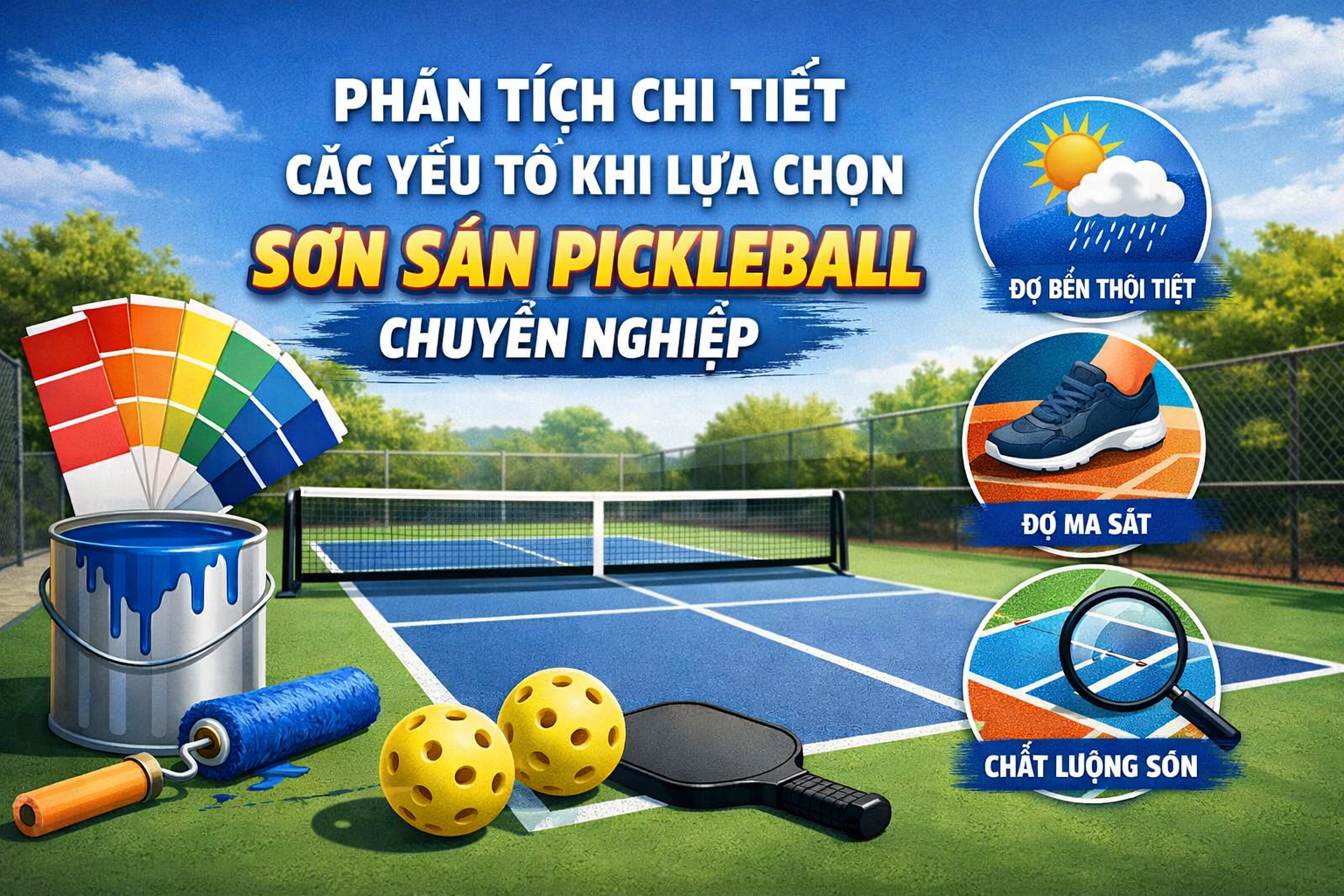 sơn sân pickleball
