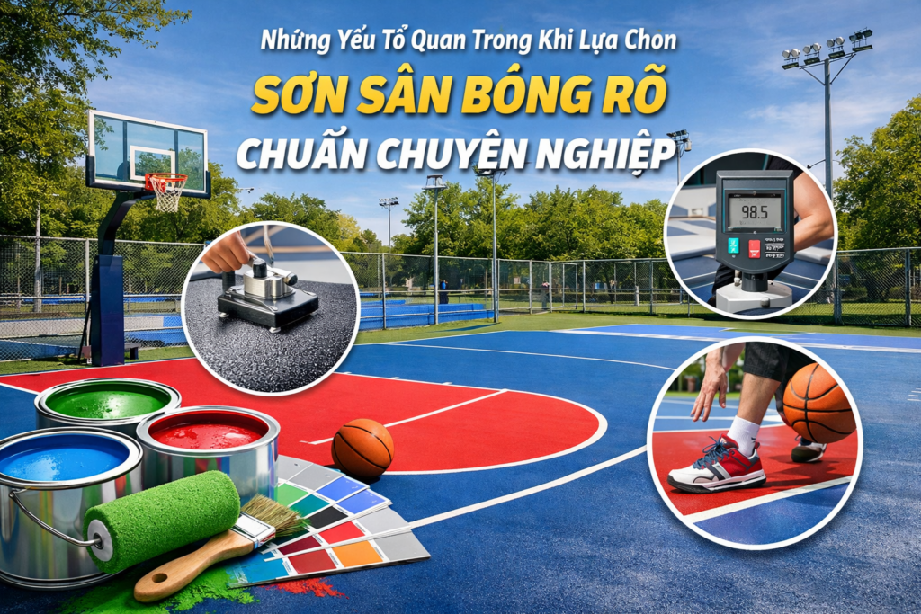 Sơn Sân Bóng Rổ Chuẩn Chuyên Nghiệp