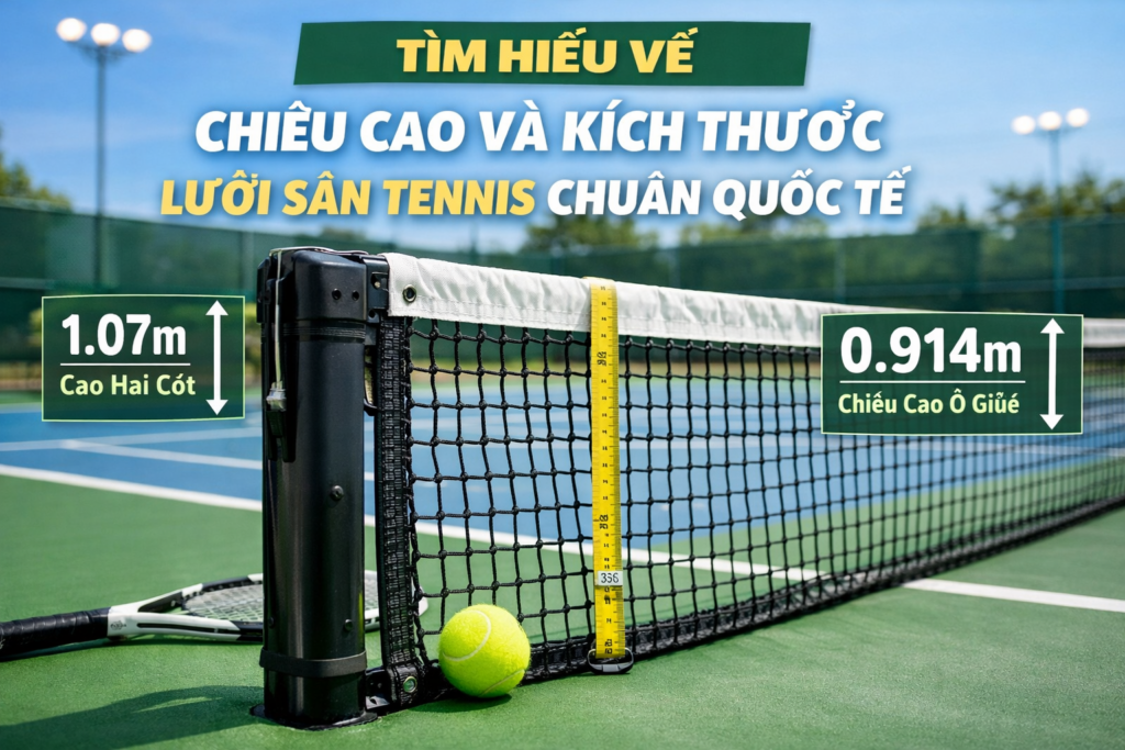 Kích Thước Lưới Sân Tennis