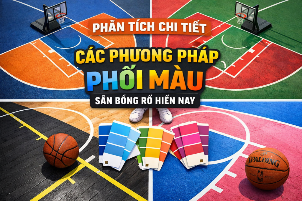 Phối Màu Sân Bóng Rổ