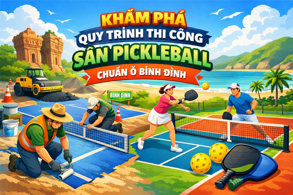 Thi Công Sân Pickleball Bình Định
