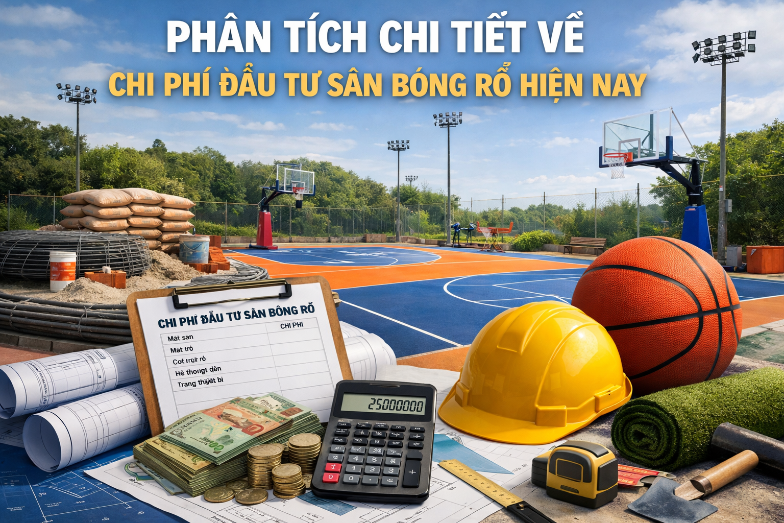 Chi Phí Đầu Tư Sân Bóng Rổ
