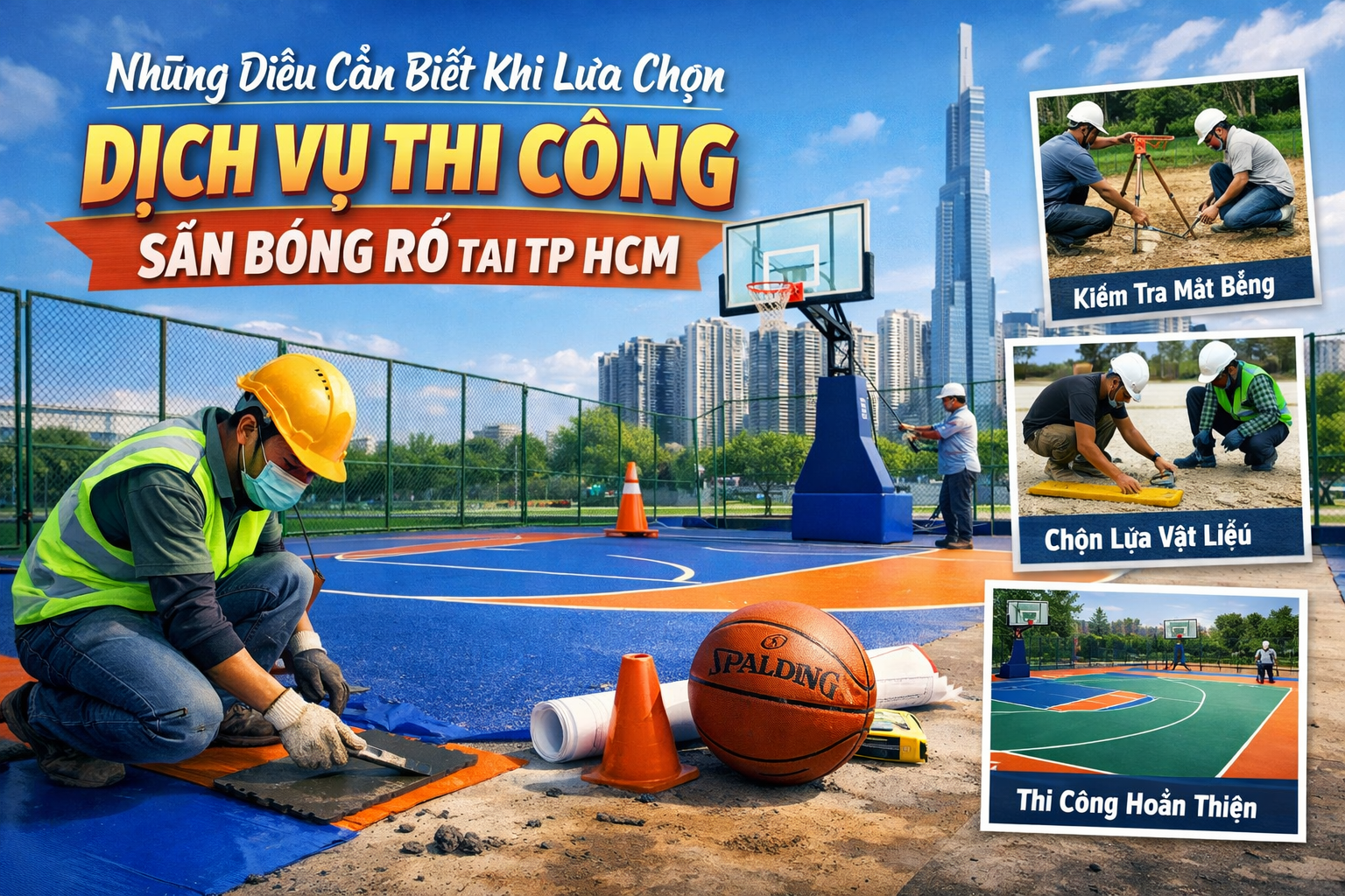 Thi Công Sân Bóng Rổ Tại TP HCM