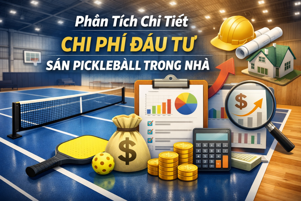 Gía Thi Công Sân Pickleball Trong Nhà