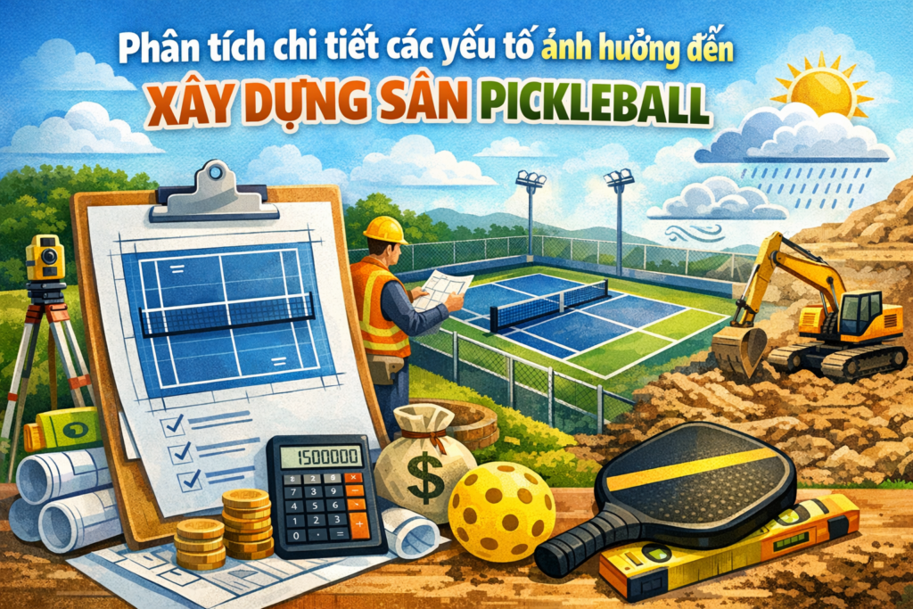 dự toán chi phí sân pickleball