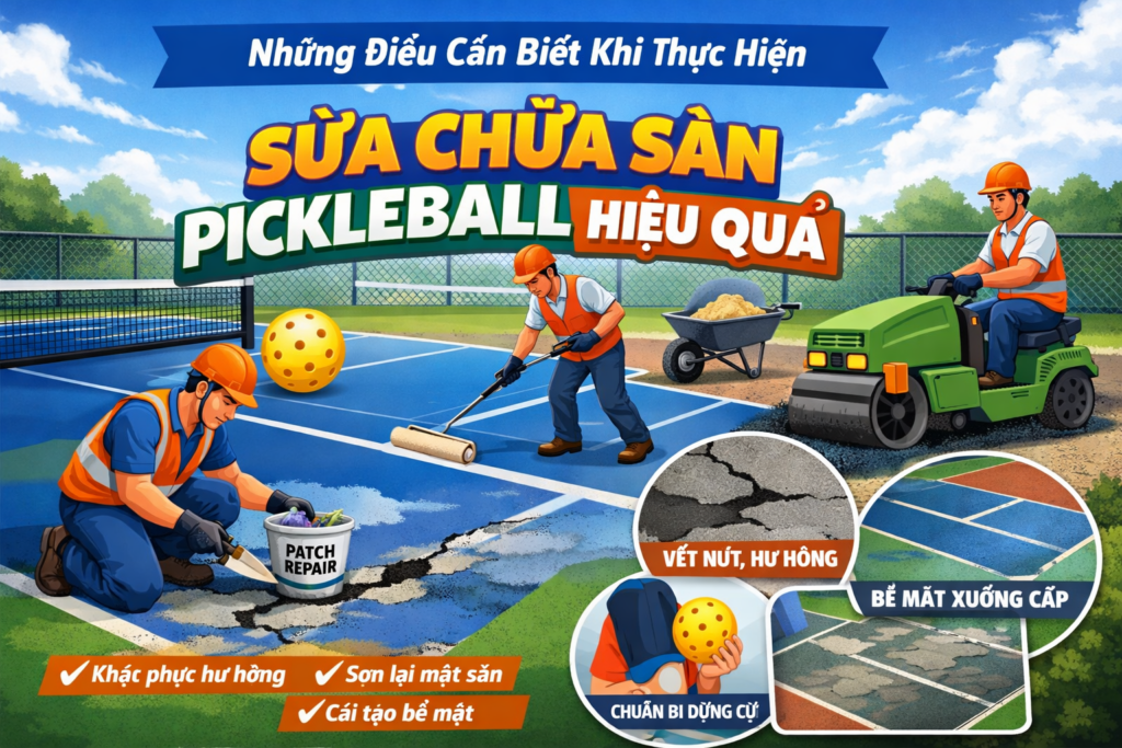 Sửa Chữa Sân Pickleball