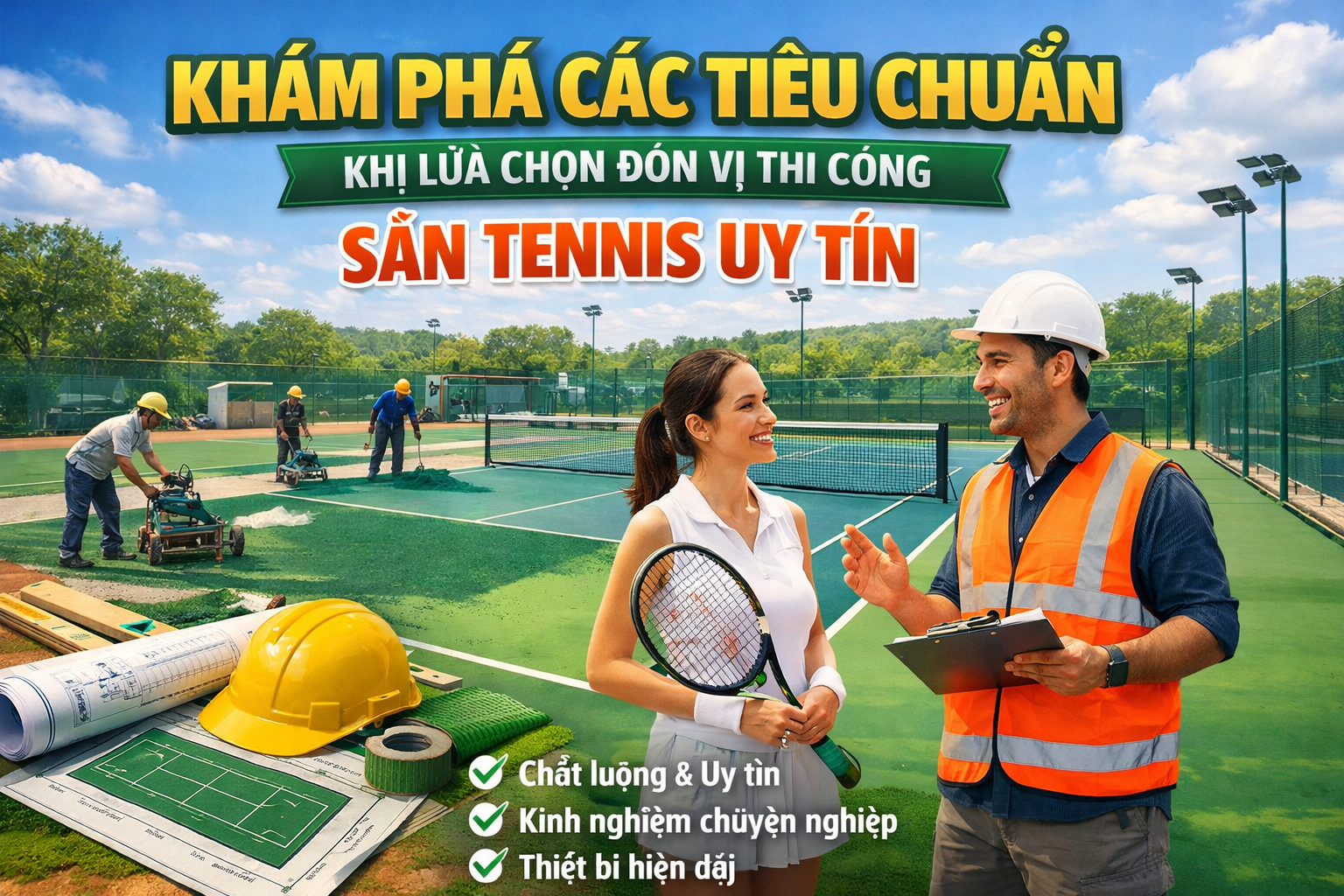Công Ty Thi Công Sân Tennis 