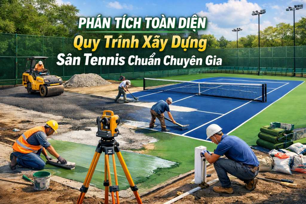 kỹ thuật thi công sân tennis