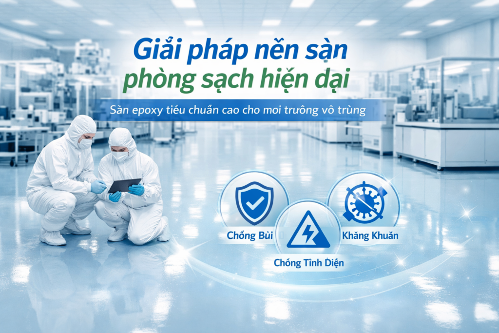 thi công epoxy phòng sạch