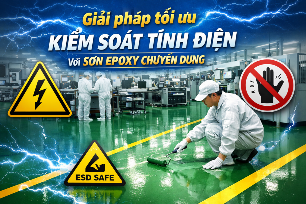 thi công epoxy chống tĩnh điện