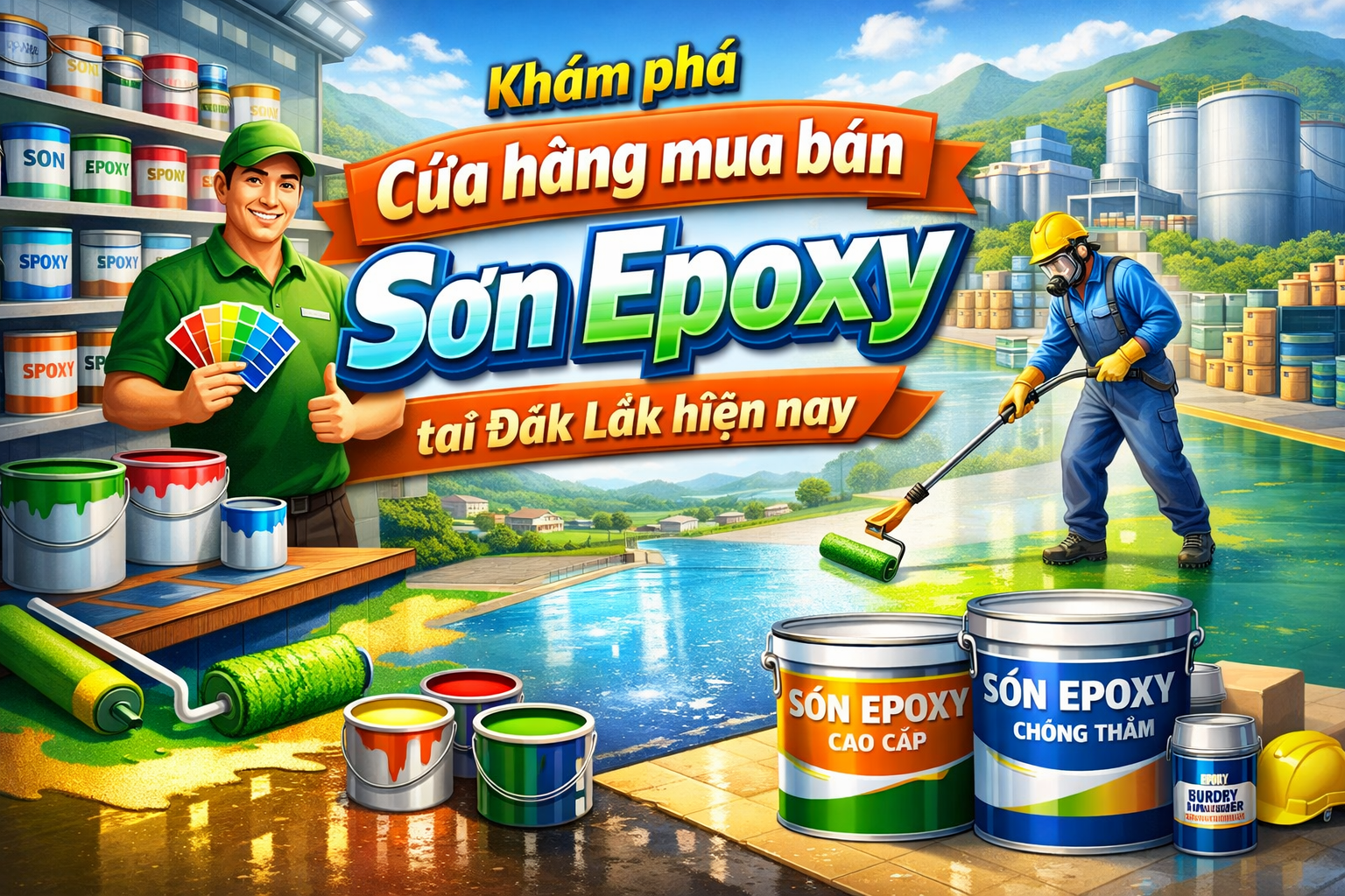 Cửa hàng mua bán sơn epoxy tại Đắk Lắk