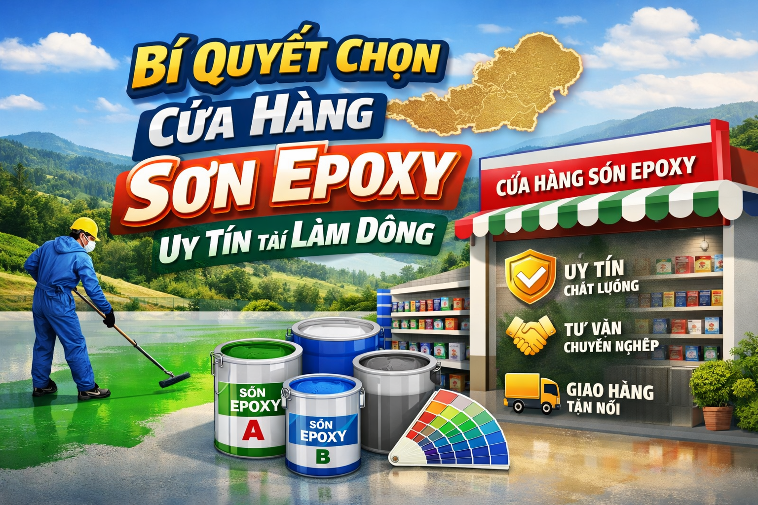 Cửa hàng mua bán sơn epoxy tại Lâm Đồng