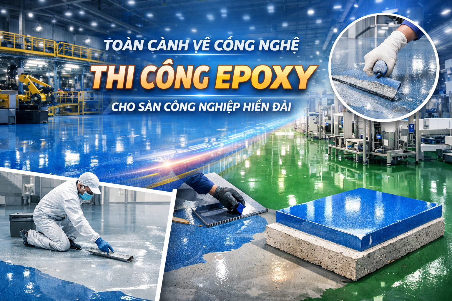 Thi Công Epoxy Sàn Công Nghiệp