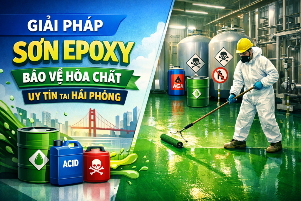 Thi công sơn epoxy chống hóa chất tại Hải Phòng