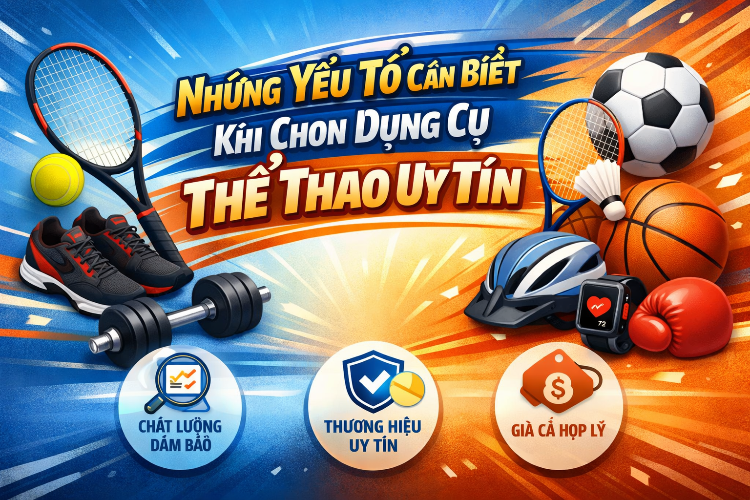 Dụng cụ thể thao tại Hà Nội