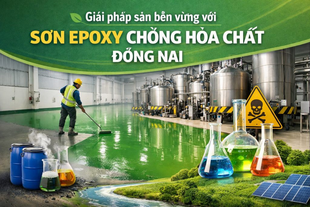 thi công sơn epoxy chống hóa chất tại Đồng Nai