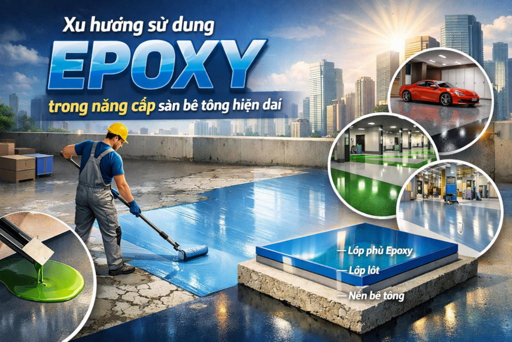 vật liệu epoxy nền bê tông