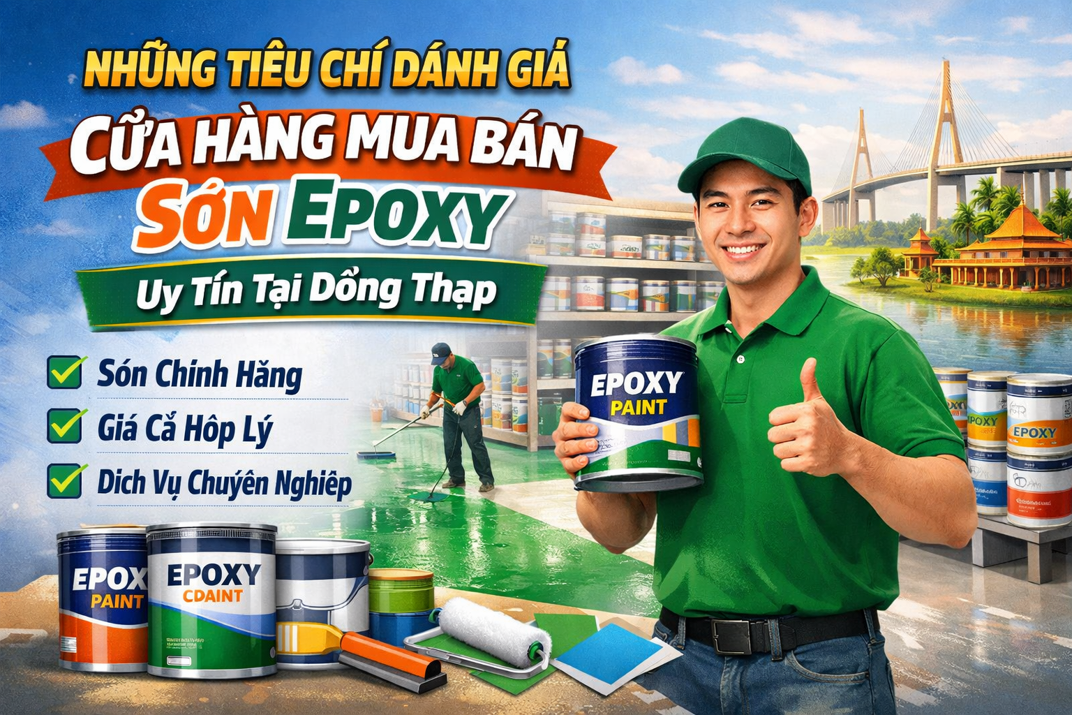 Cửa hàng mua bán sơn epoxy tại Vĩnh Long