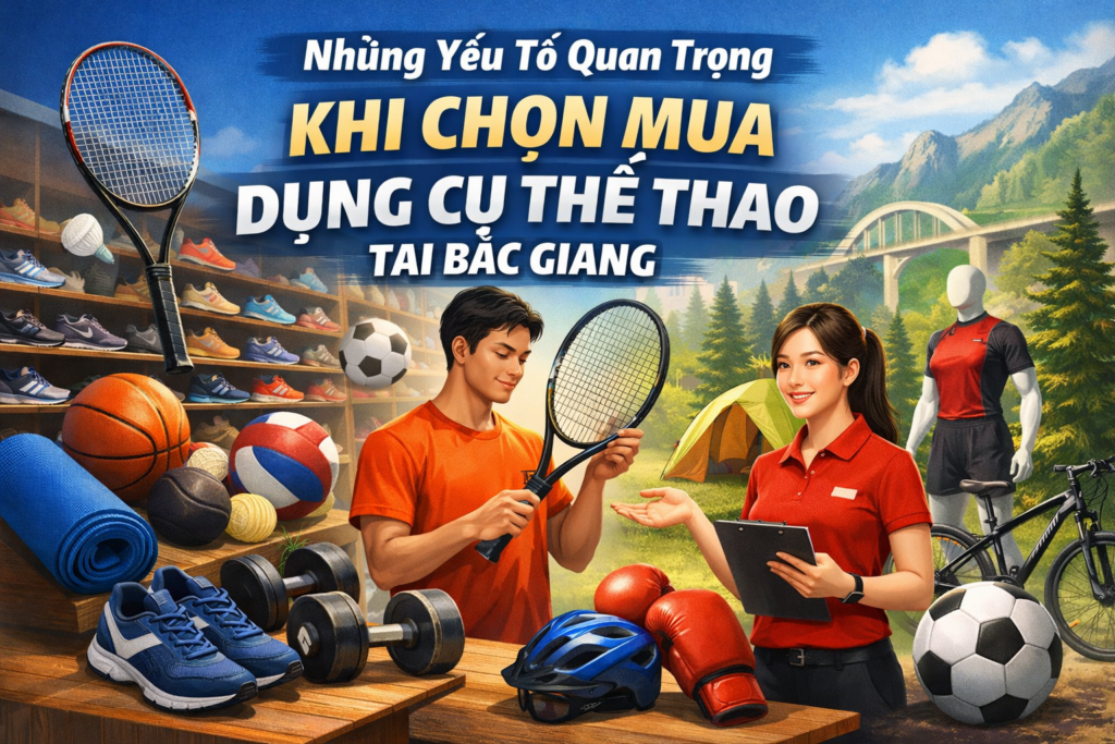 dụng cụ thể thao tại Bắc Giang