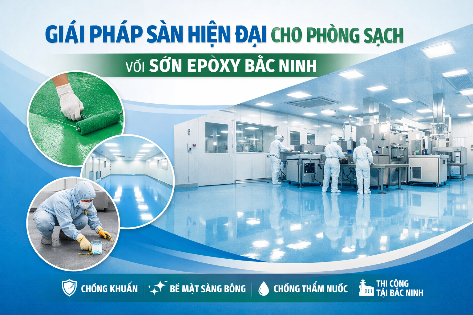 thi công sơn epoxy phòng sạch tại Bắc Ninh