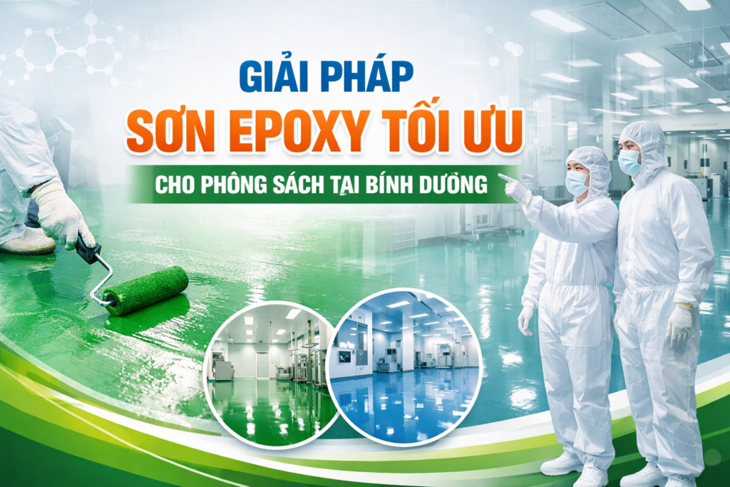 thi công sơn epoxy phòng sạch tại Bình Dương