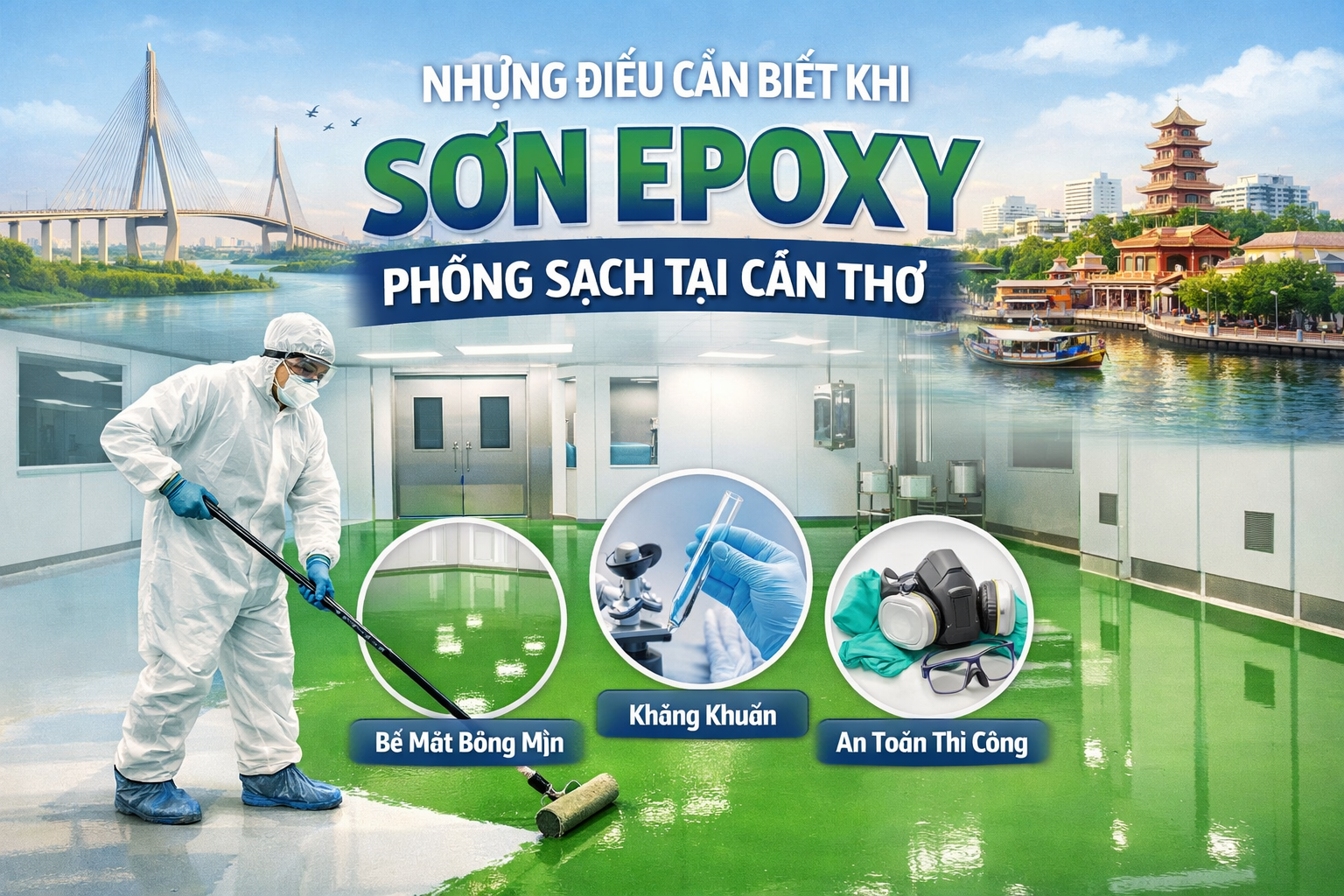 thi công sơn epoxy phòng sạch tại Cần Thơ