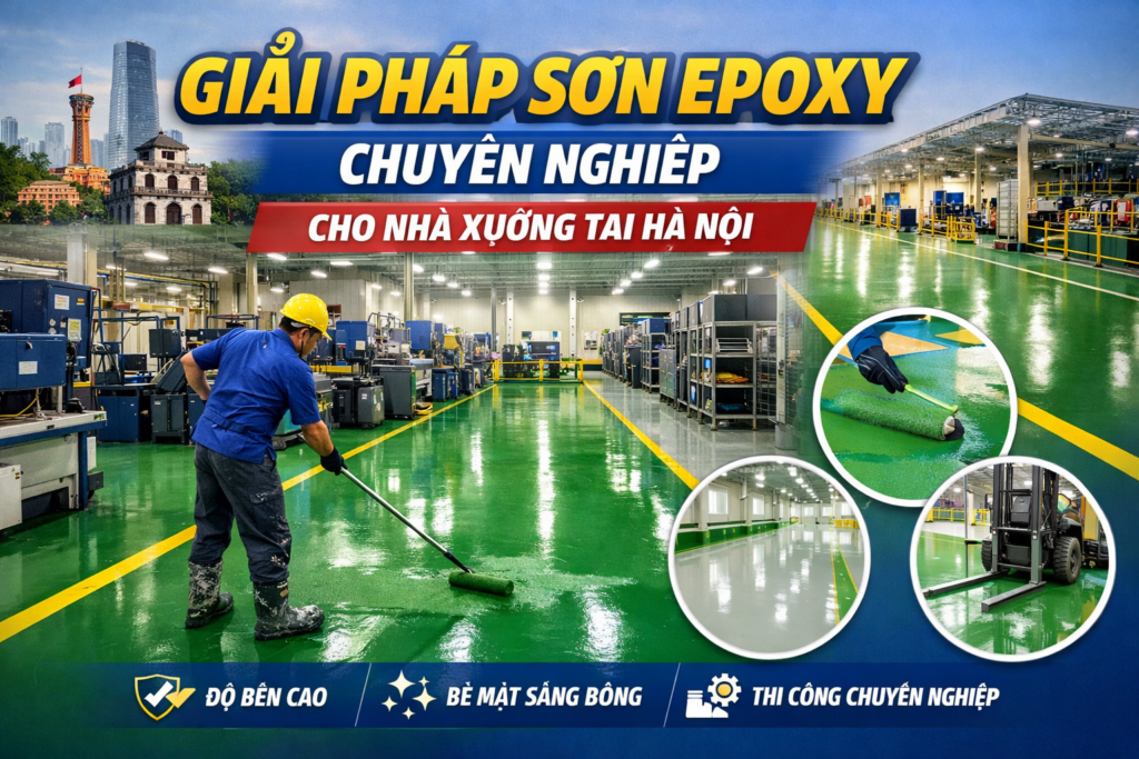 thi công sơn epoxy nhà xưởng tại Hà Nội
