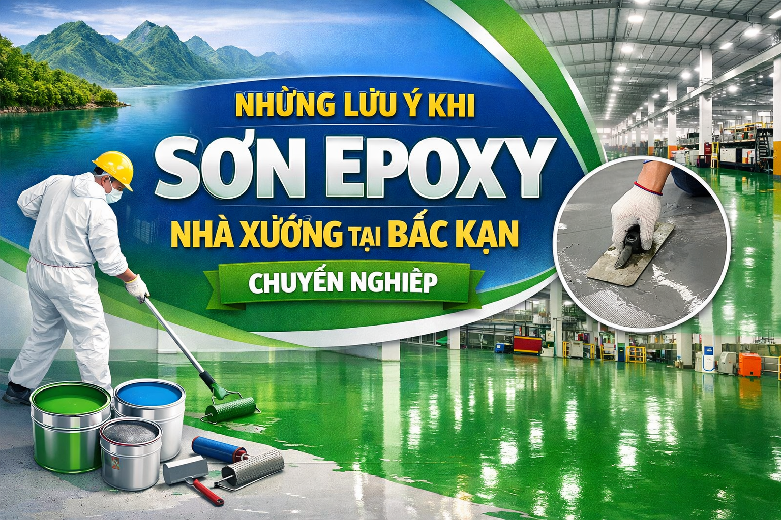 thi công sơn epoxy nhà xưởng tại Bắc Kạn