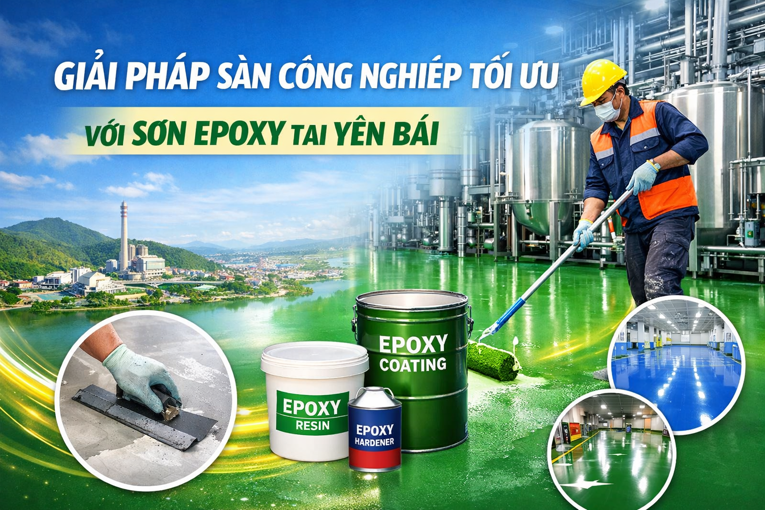 thi công sơn epoxy nhà xưởng tại Yên Bái