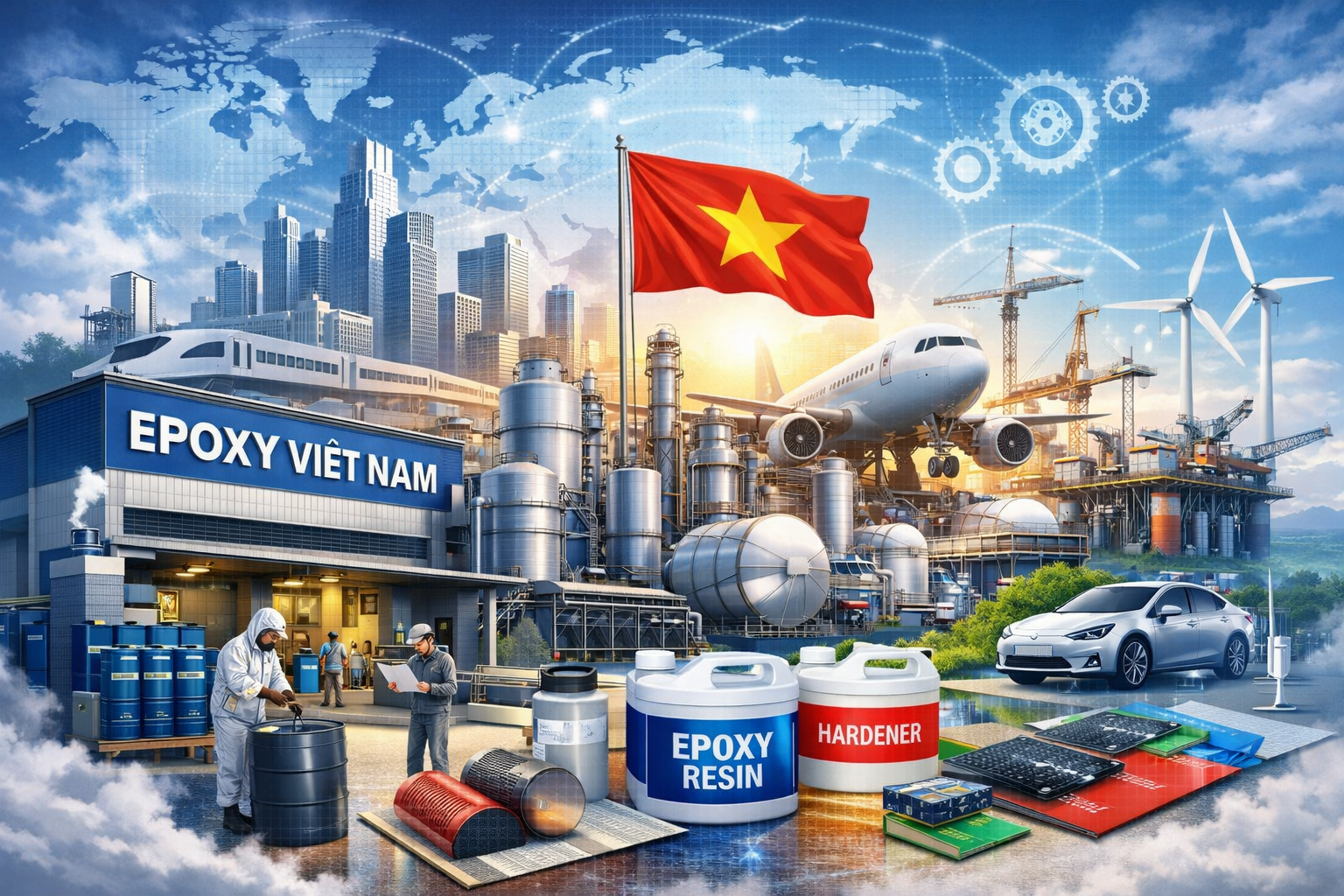 nhà máy epoxy Việt Nam