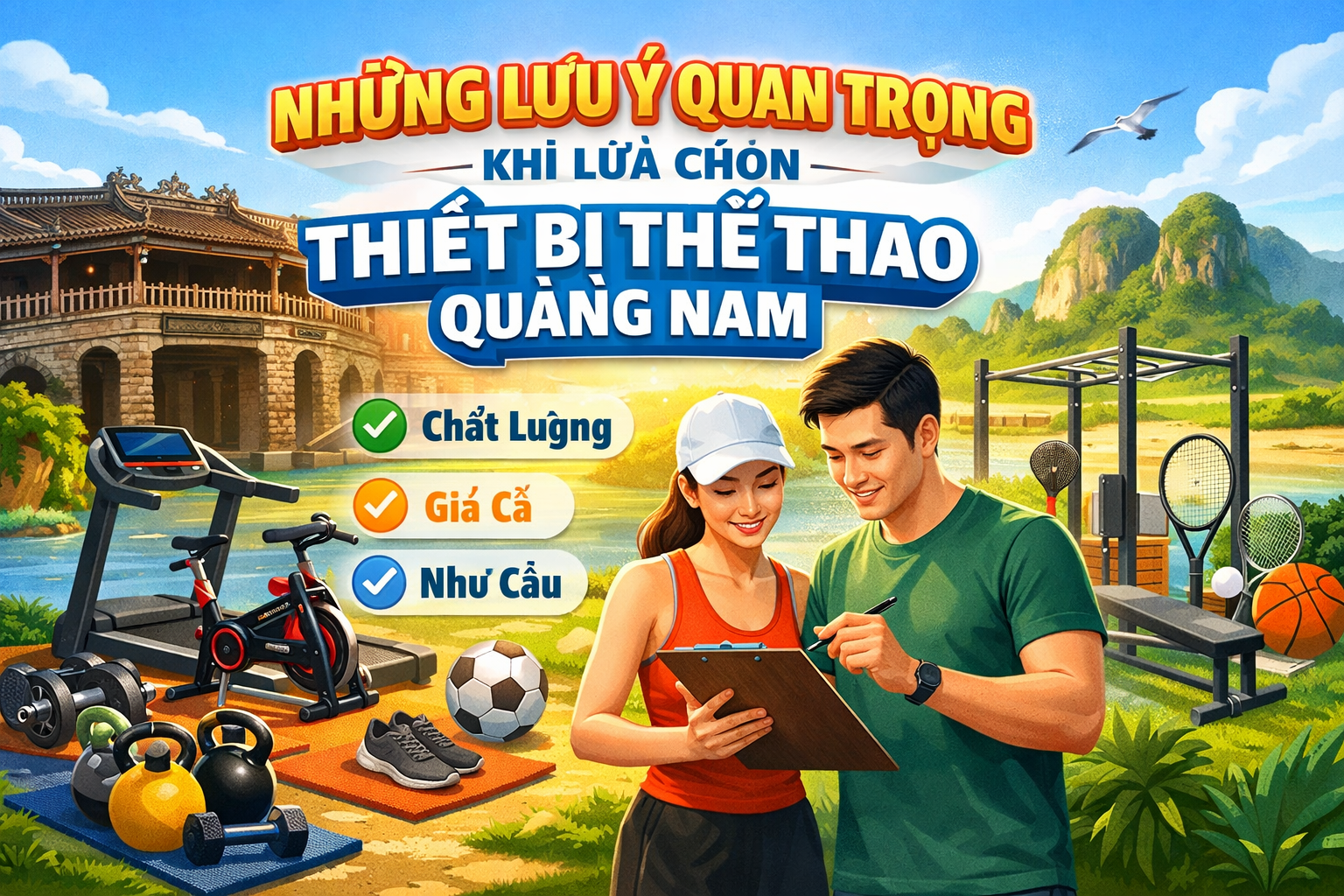 Dụng cụ thể thao tại Quảng Nam