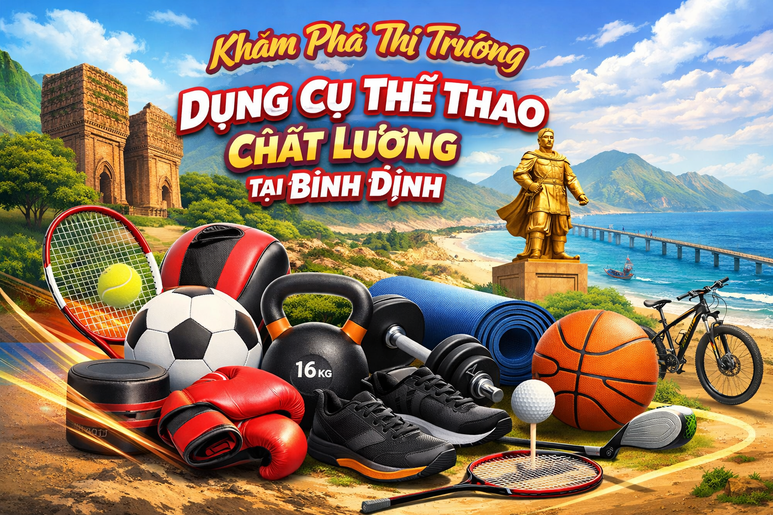 dụng cụ thể thao tại Bình Định