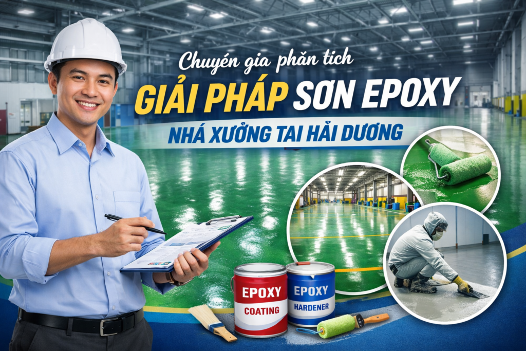 thi công sơn epoxy nhà xưởng tại Hải Dương