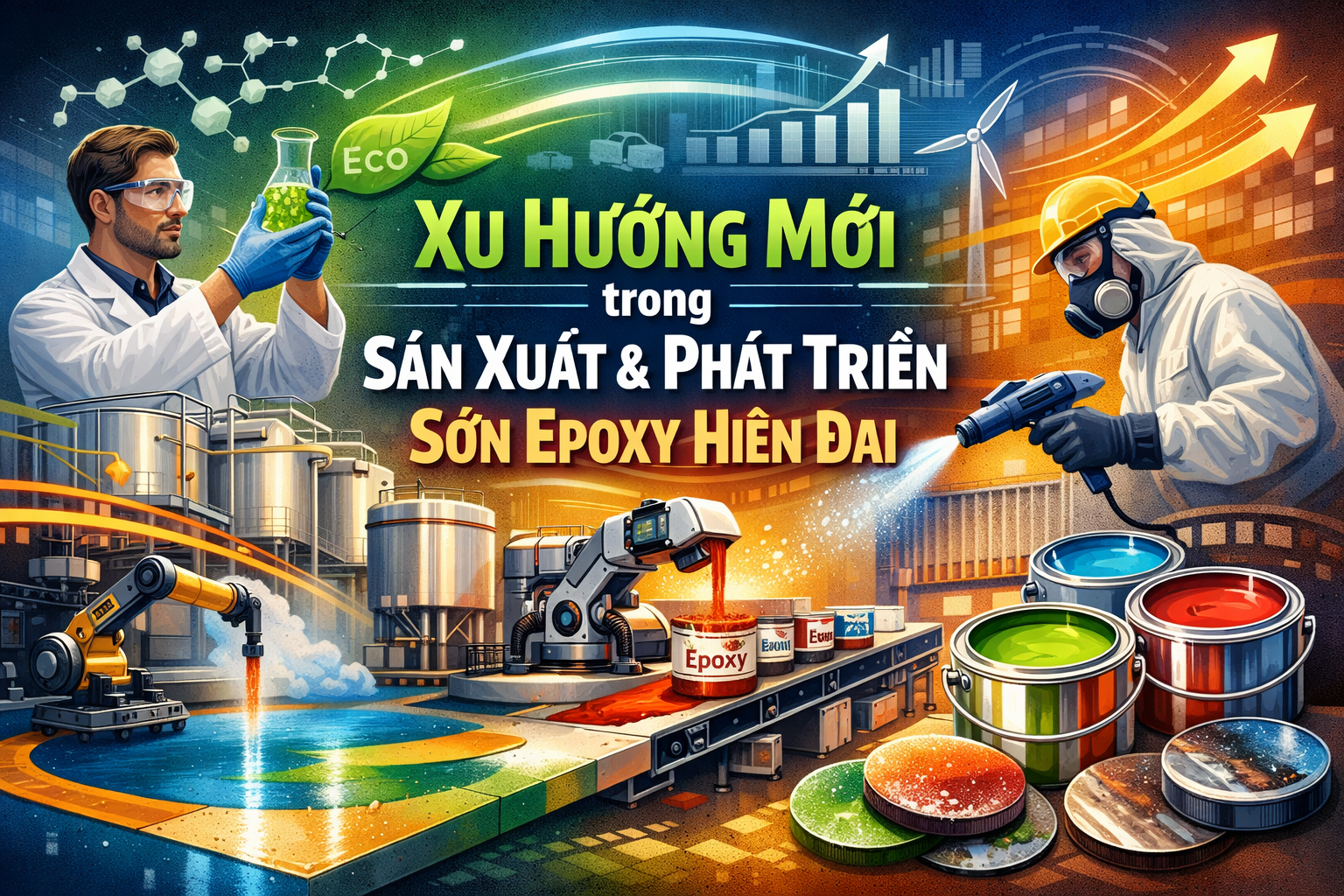 công nghệ sản xuất sơn epoxy