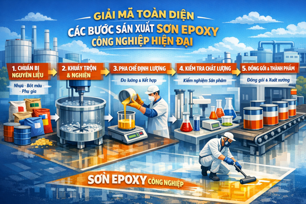 quy trình sản xuất sơn epoxy