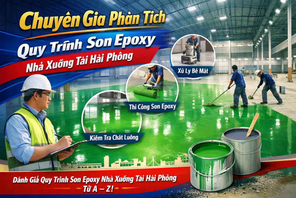 thi công sơn epoxy nhà xưởng tại Hải Phòng