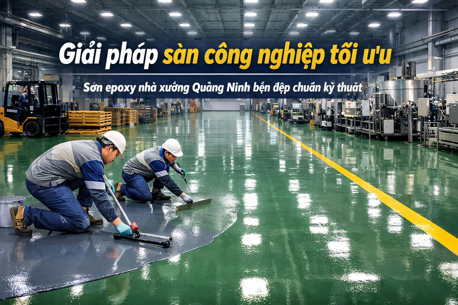  thi công sơn epoxy nhà xưởng tại Quảng Ninh