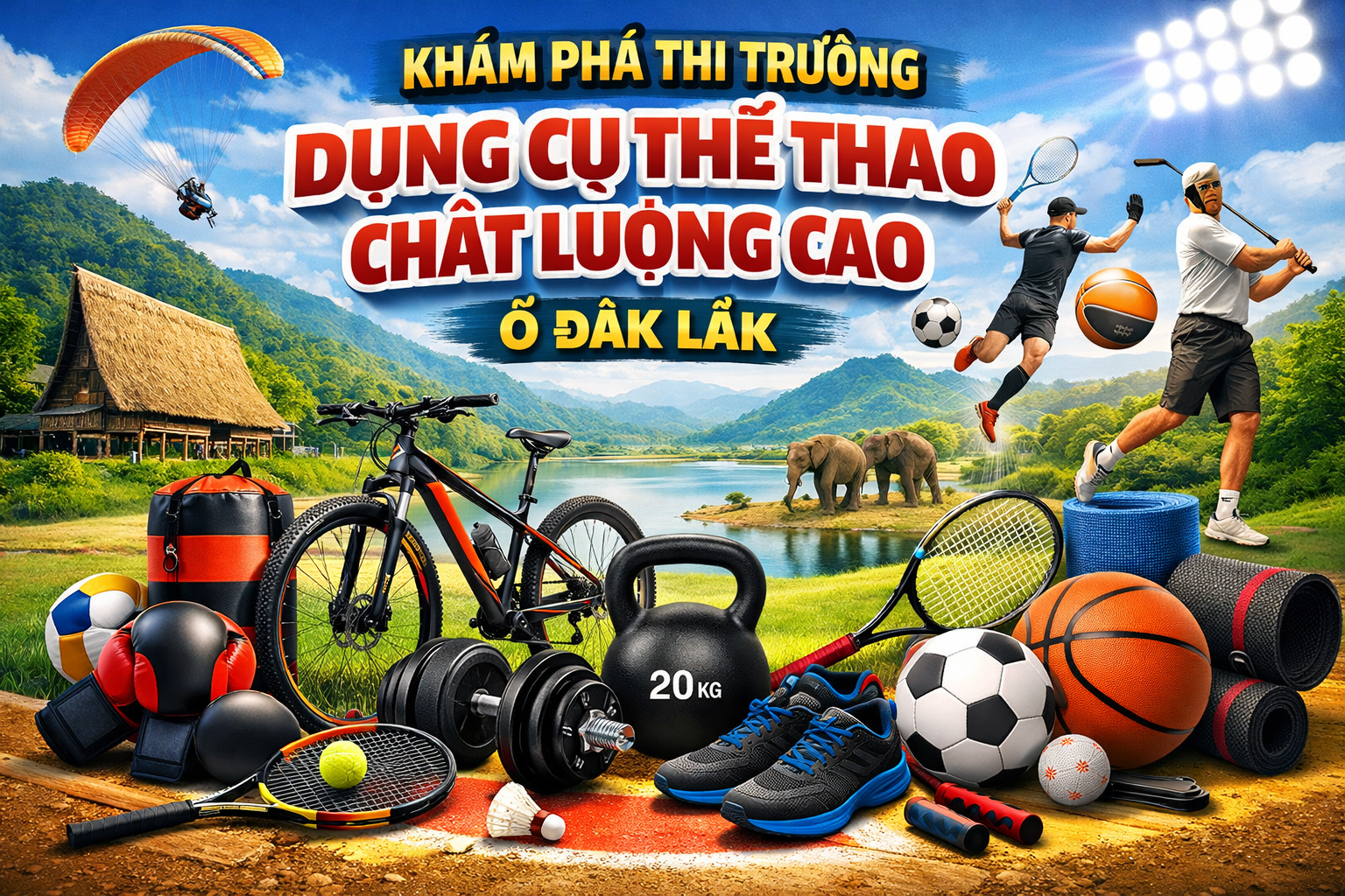 dụng cụ thể thao tại Đắk Lắk