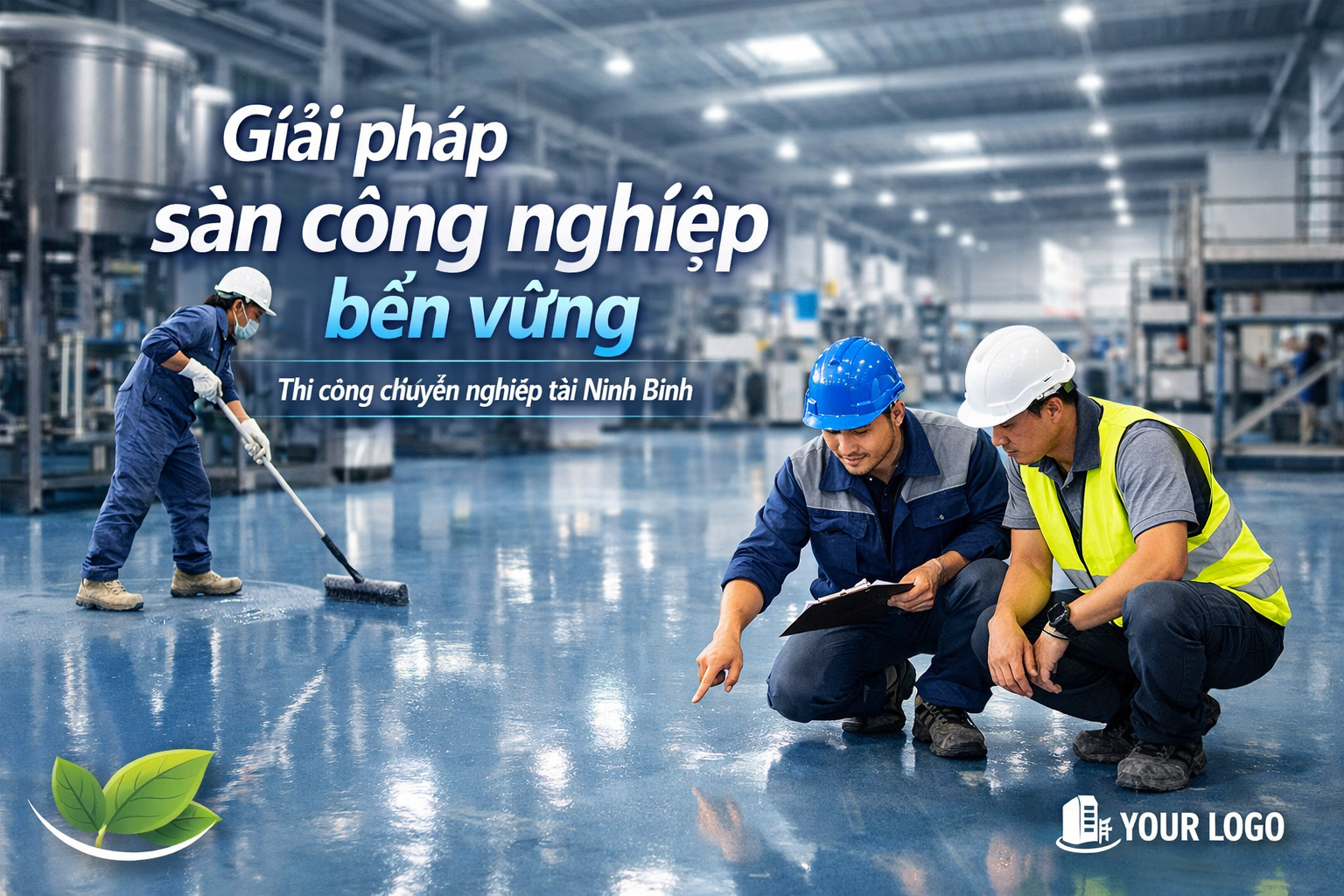 Thi công sơn epoxy nhà xưởng tại Ninh Bình