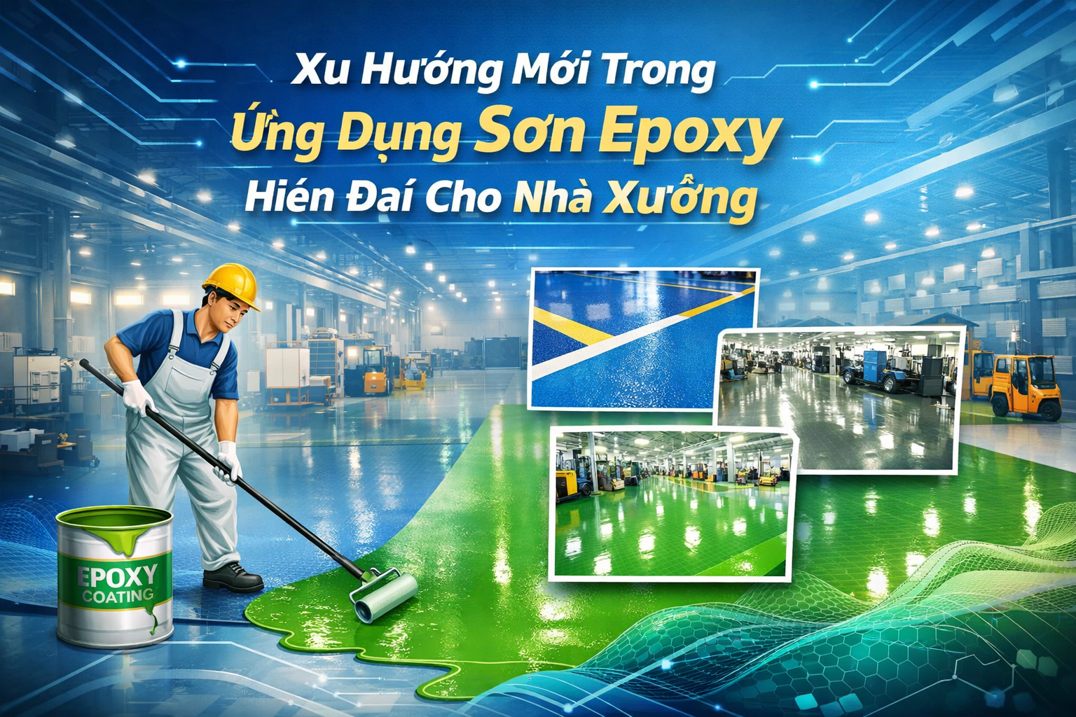 thi công sơn epoxy nhà xưởng