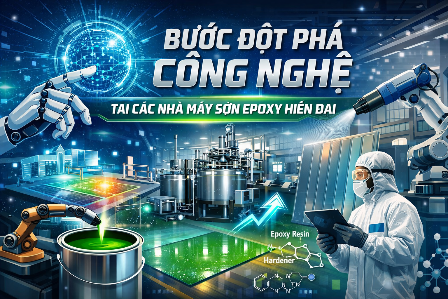 nhà máy sơn epoxy hiện đại