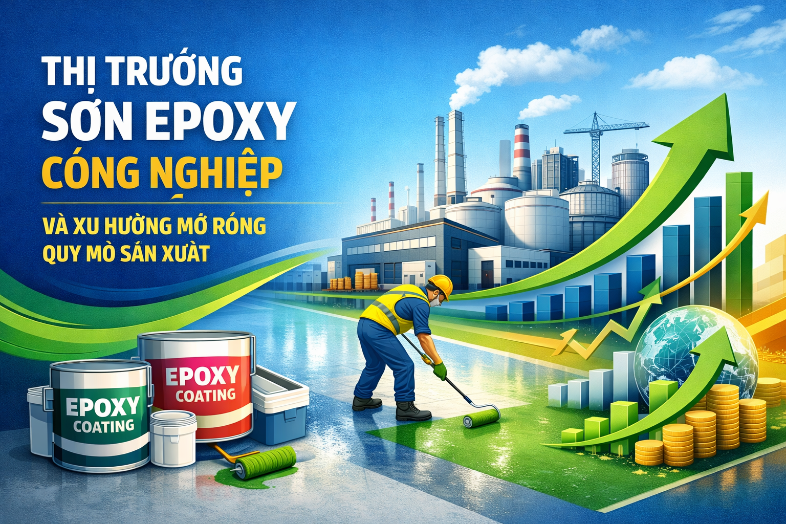 sản xuất sơn epoxy quy mô lớn 
